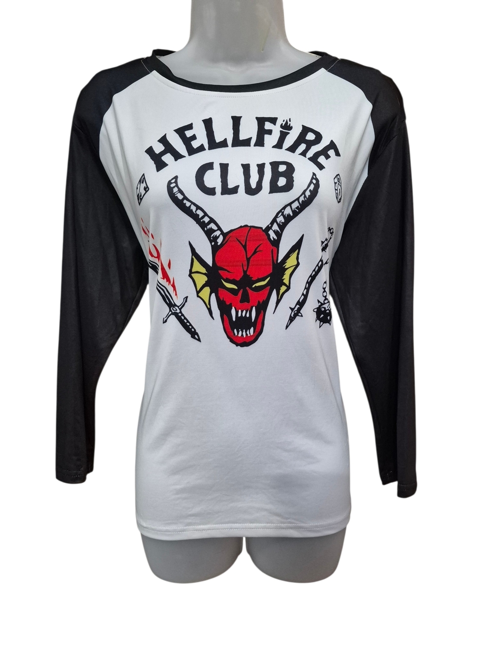 Stranger Things Hellfire Club Graphic Raglan Tee